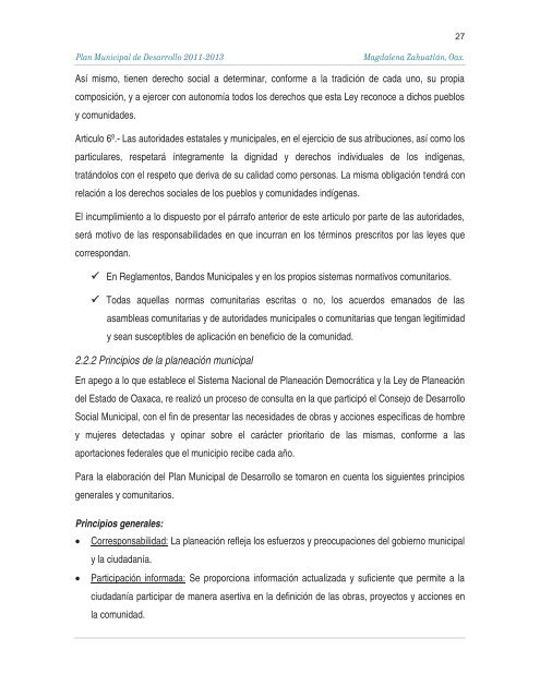 Plan de Desarrollo Municipal - Secretaria de Finanzas