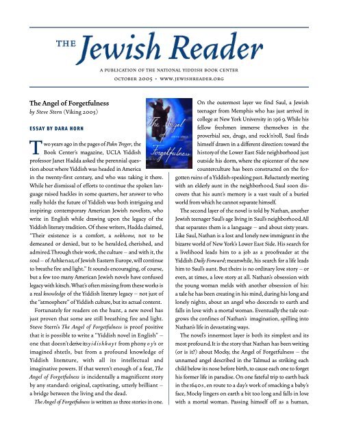 Download The Jewish Reader - Yiddish Book Center