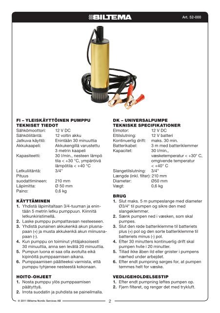 12 V DC Elanslutning - Biltema