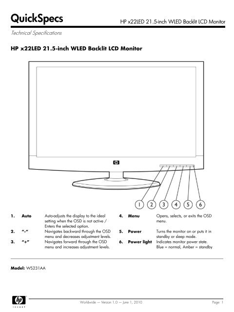 HP L200b 18.5-inch Widescreen LCD Monitor ... - Bulcom2000.com