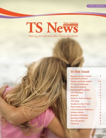 In this Issue - Turner Syndrome Society of Canada