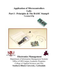 Application of Microcontrollers Labs Part I - Principles & The ... - ISL