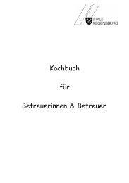 Kochbuch - Kommunale Jugendarbeit Regensburg