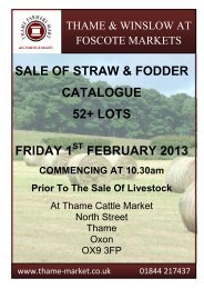 sale of straw & fodder catalogue 52+ lots friday 1 february 2013