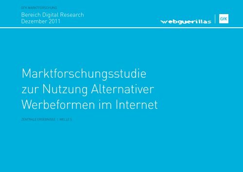 Marktforschungsstudie zur Nutzung Alternativer ... - Webguerillas