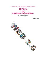REVISTA de INFORMATICÄ SOCIALÄ - Journal of Social Informatics ...