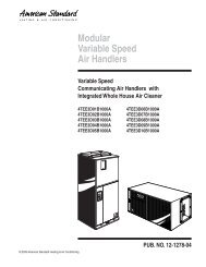 American Standard Product Data - Modular ... - Nature Air Corp