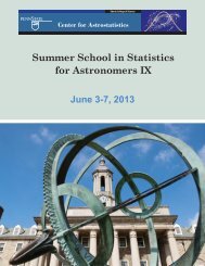 booklet of lecture notes - Center for Astrostatistics - Penn State ...