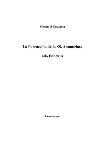 La Parrocchia della SS. Annunziata alla Fundera di Lacco Ameno