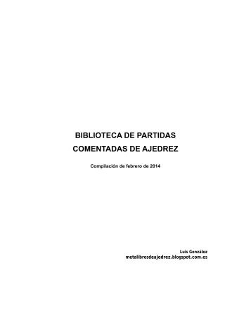 Biblioteca-Partidas-Comentadas-Ajedrez-Luis-Gonzalez