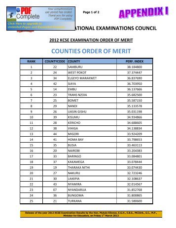 I County Order Of Merit - Capital FM