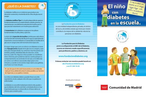 descargar tripticos sobre la diabetes