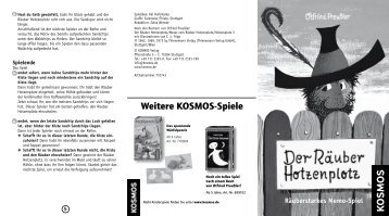 Räuberstarkes Memo-Spiel - Kosmos