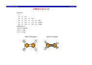 Z-Matrix for C2H4