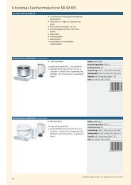 Küchenmaschine MUM 6 universal plus. - Bosch