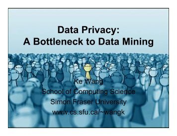 Data Privacy: A Bottleneck to Data Mining