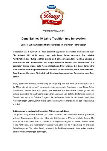 Dany Sahne: 40 Jahre Tradition und Innovation