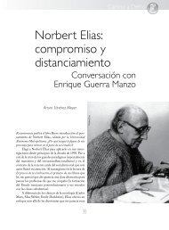 Norbert Elias: compromiso y distanciamiento - DifusiÃ³n Cultural UAM