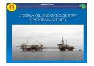 ANGOLA OIL AND GAS INDUSTRY UPSTREAM ACTIVITY