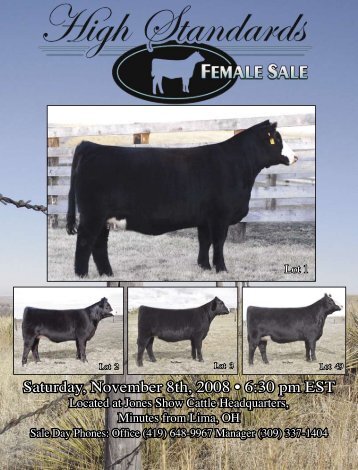 High Standards Female Sale - Dwyer Cattle Services