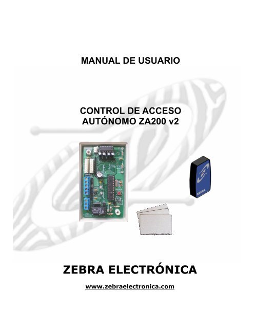 MANUAL CONTROLADOR ZA200_v2.pdf - Zebra Electronica