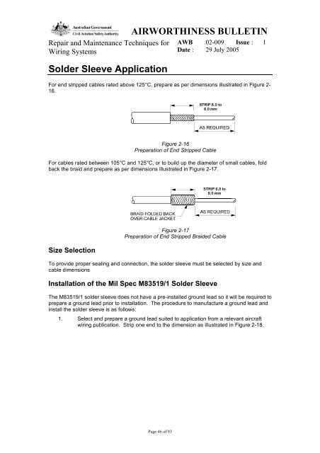 AWB 02 009 Iss 1 - Repair and Maintenance Techniques for Wiring ...