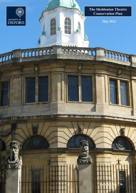 The Sheldonian Theatre Conservation Plan - Central Administration ...