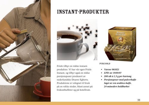 Produktkatalog 2011Last ned - Kaffehuset Friele AS