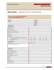 Data sheet â loading arm for closed filling - JH Menge & Co