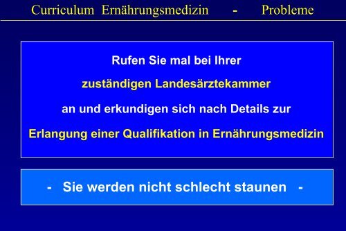 Curriculum Ernährungsmedizin - DGEM