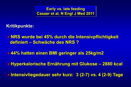 Enterale Ernährung auf der Intensivstation