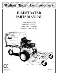 ILLUSTRATED PARTS MANUAL - Walker Mowers