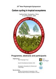 Download the 23rd NPS abstract book - New Phytologist Trust