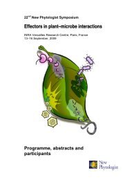 Effectors in plantâmicrobe interactions - New Phytologist Trust