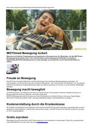 MOTOmed-Bewegung lockert Freude an Bewegung Bewegung ...