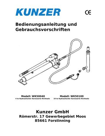 Pagina 1 - KUNZER GmbH
