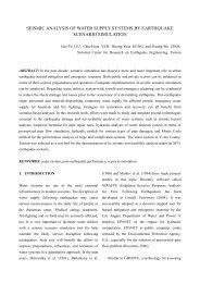 Seismic Analysis of Water Supply Systems by Earthquake Scenario ...