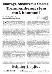 zum Flugblatt - Schiller-Institut - Vereinigung fÃ¼r Staatskunst eV