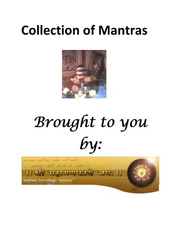 Collection of mantras in Kannada script - Astrovidya