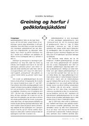 Greining og horfur í geðklofasjúkdómi - Hirsla