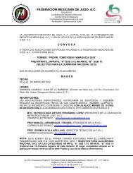 LA FEDERACIÃN MEXICANA DE JUDO, A - Femexjudo.org