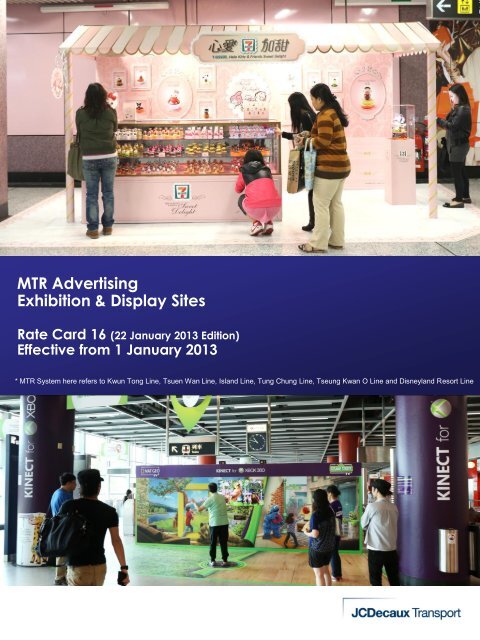 MTR Advertising Exhibition & Display Sites - JCDecaux Group