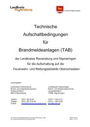 Protokoll zur Aufschaltung der  Brandmeldeanlage - Landkreis ...