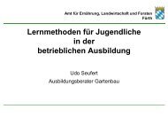 Lernmethoden in der betrieblichen Ausbildung - Amt fÃ¼r ErnÃ¤hrung ...