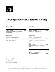 Deep Space Network Services Catalog - Deep Space Network - Nasa