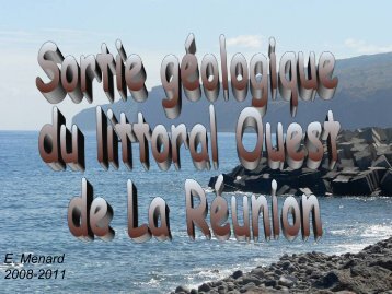 Sortie gÃ©ologique littoral ouest - svt - acadÃ©mie de la rÃ©union