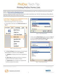 print ProDoc forms lists