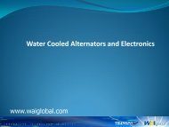 Water Cooled Alternators and Electronics - WAIglobal
