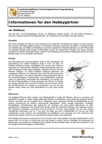 Informationen für den Hobbygärtner