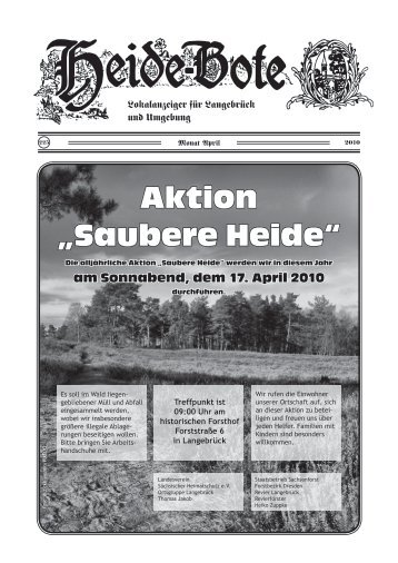 Aktion „Saubere Heide“ - Langebrück